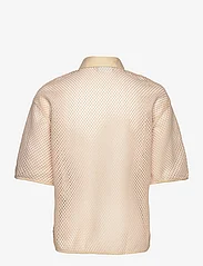 Coster Copenhagen - Mesh shirt - kurzärmlige hemden - vanilla - 1