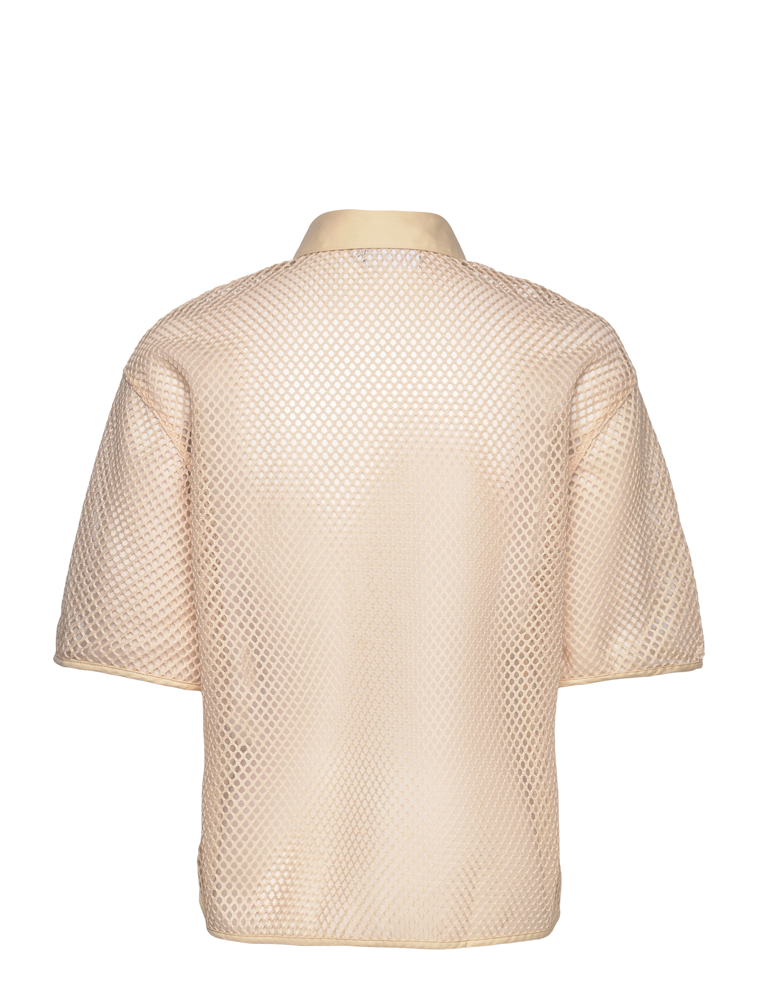Coster Copenhagen - Mesh shirt - kortærmede skjorter - vanilla - 1