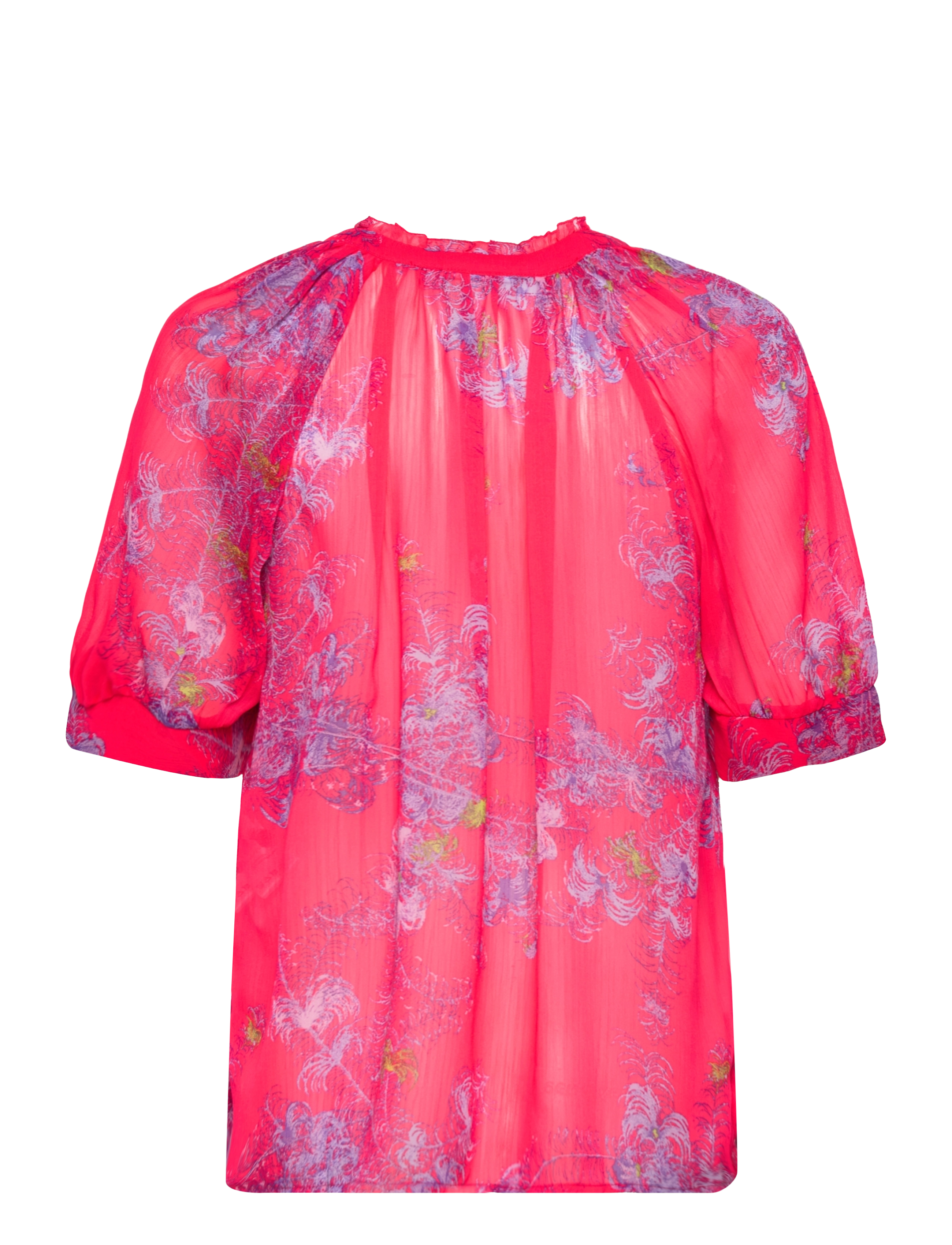 Coster Copenhagen - Top in Feather bloom print - feather bloom print - 1