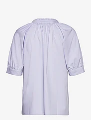 Coster Copenhagen - Shirt with thin stripes - kurzärmlige hemden - blue stripe - 1