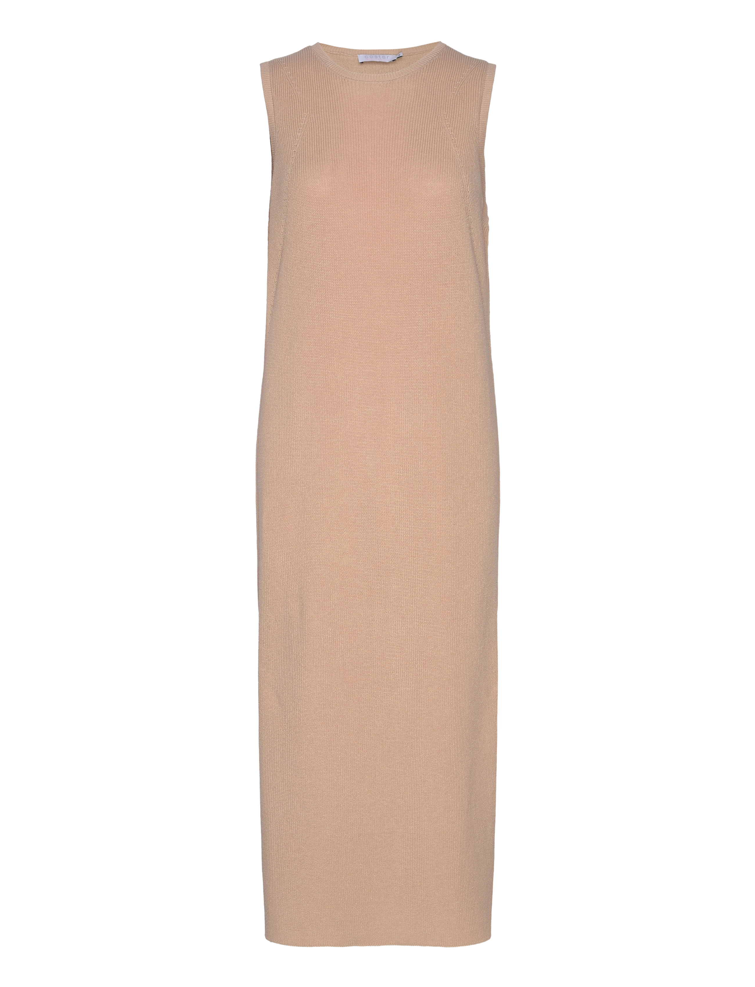 Coster Copenhagen - Long knitted dress - strikkjoler - light sand - 0