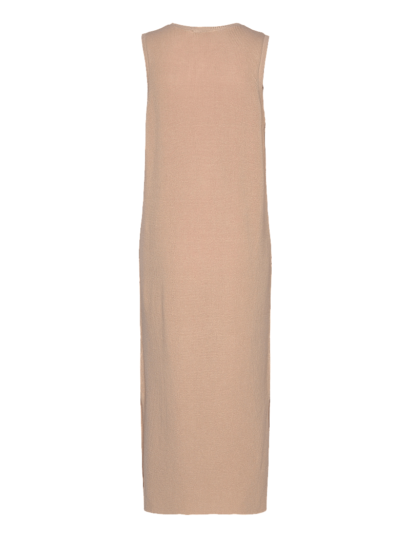 Coster Copenhagen - Long knitted dress - strikkjoler - light sand - 1