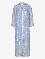Long shimmer dress - AIR BLUE