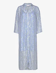 Coster Copenhagen - Long shimmer dress - party wear at outlet prices - air blue - 0