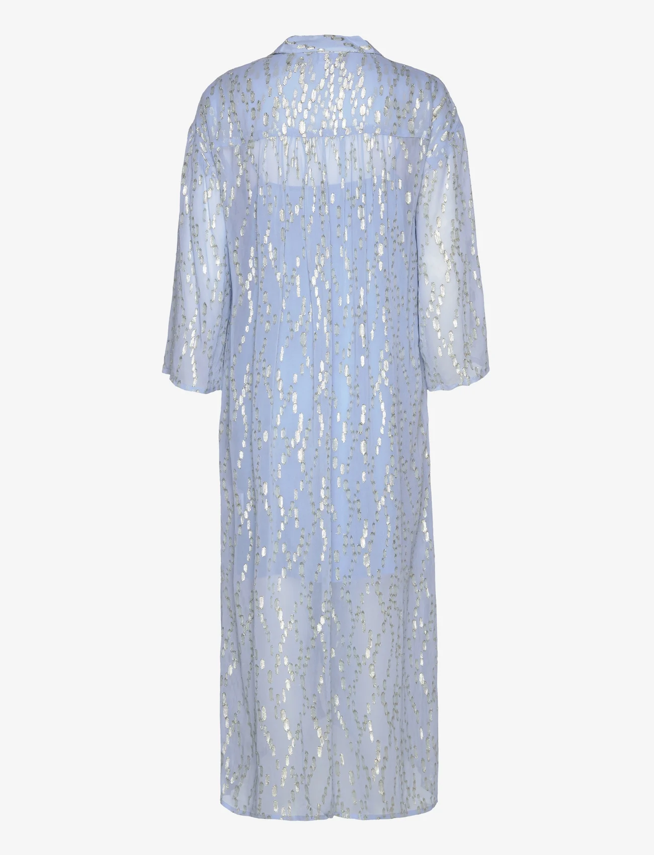 Coster Copenhagen - Long shimmer dress - party wear at outlet prices - air blue - 1
