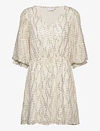 Short shimmer dress - OFF WHITE SHIMMER