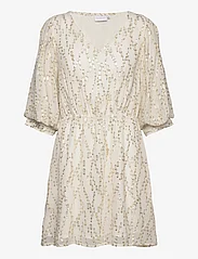 Coster Copenhagen - Short shimmer dress - summer dresses - off white shimmer - 0