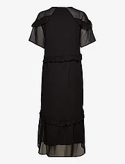 Coster Copenhagen - Long dress with frills - vakarėlių drabužiai išparduotuvių kainomis - black - 1