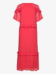 Coster Copenhagen - Long dress with frills - party wear at outlet prices - coral pink - 1