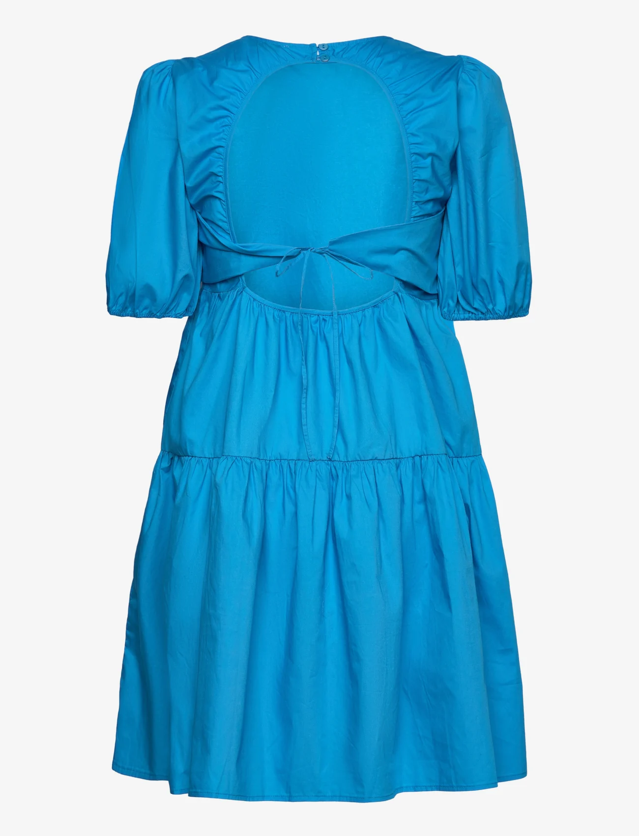 Coster Copenhagen - Short dress with open back - juhlamuotia outlet-hintaan - blue lagune - 1