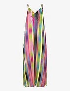 Slip dress in Faded stripe print - FADED STRIPE PRINT
