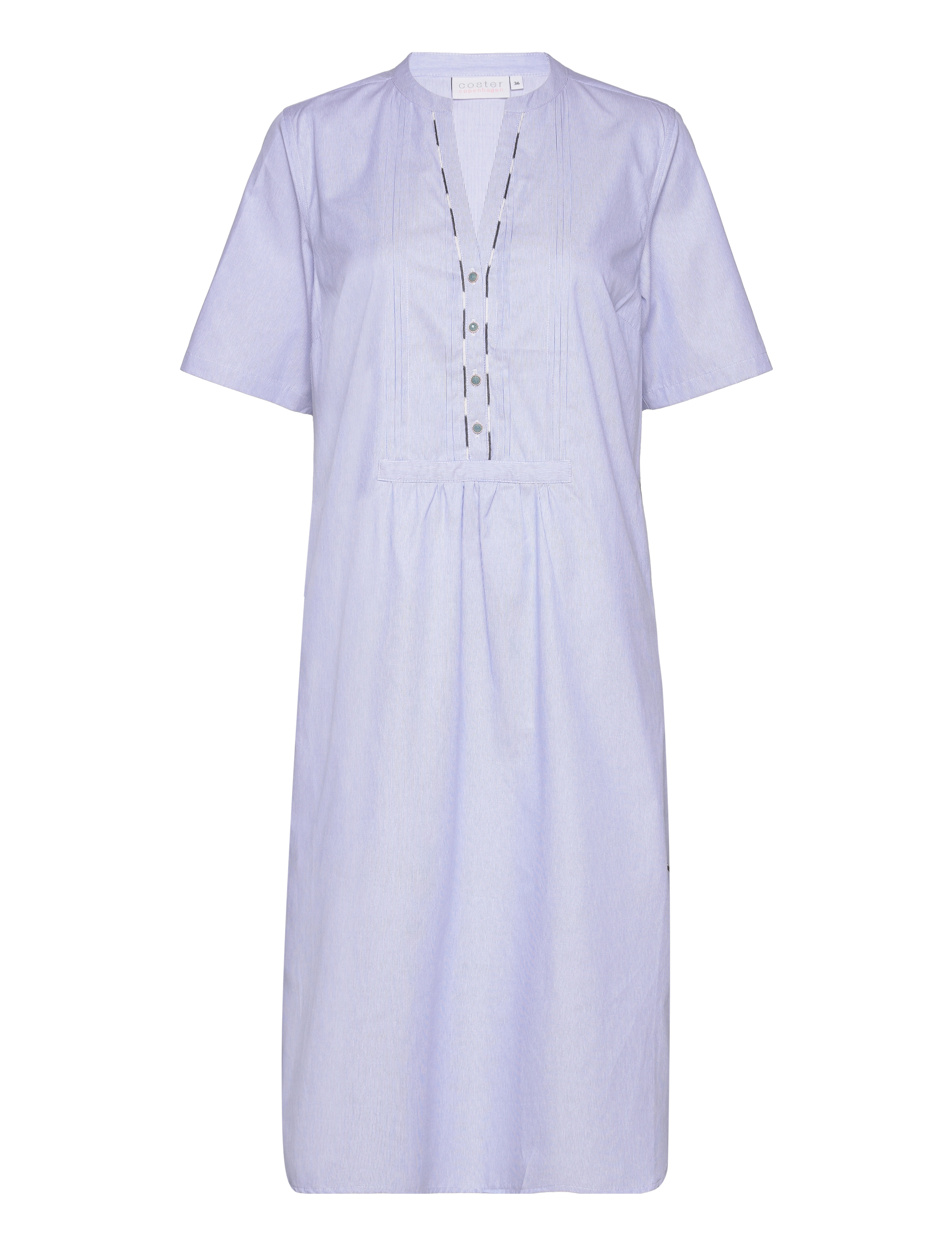 COSTER COPENHAGEN Long Shirt Kleid Blau - 36 - Damen