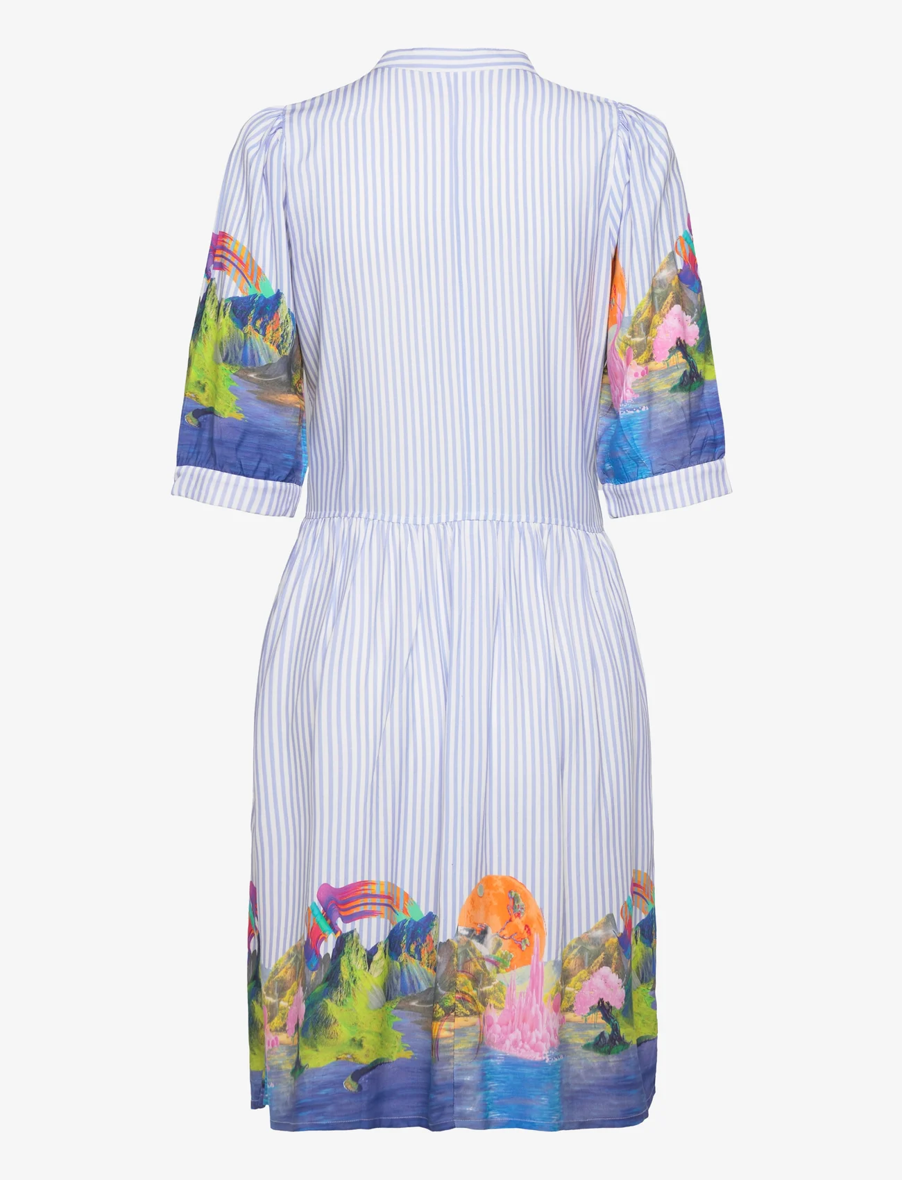 Coster Copenhagen - Short dress in Magic island print - shirt dresses - magic island print - 1