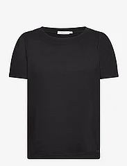 Coster Copenhagen - T-shirt with pleats - mažiausios kainos - black - 0