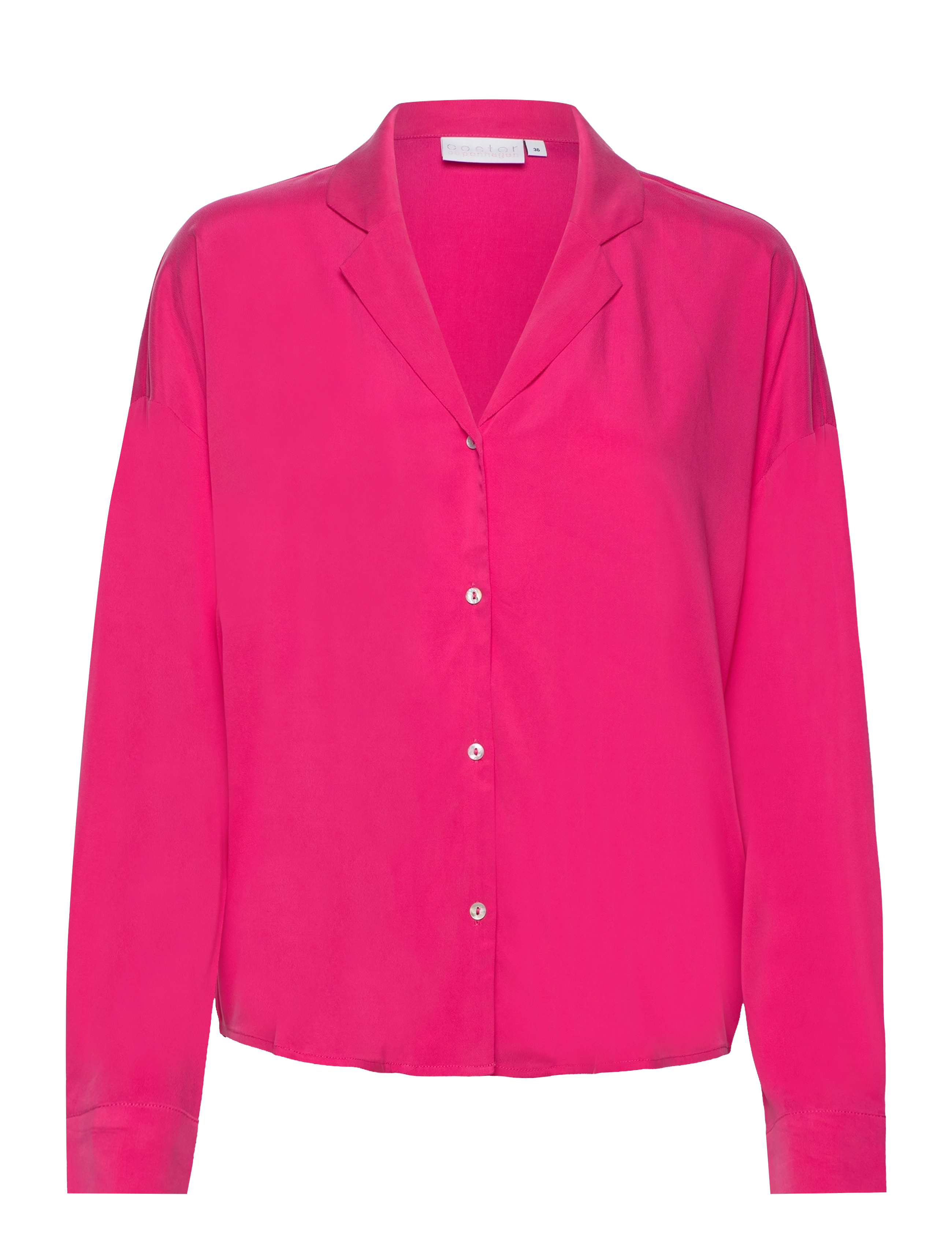 COSTER COPENHAGEN Shirt In Cupro Pink - 38 - Damen