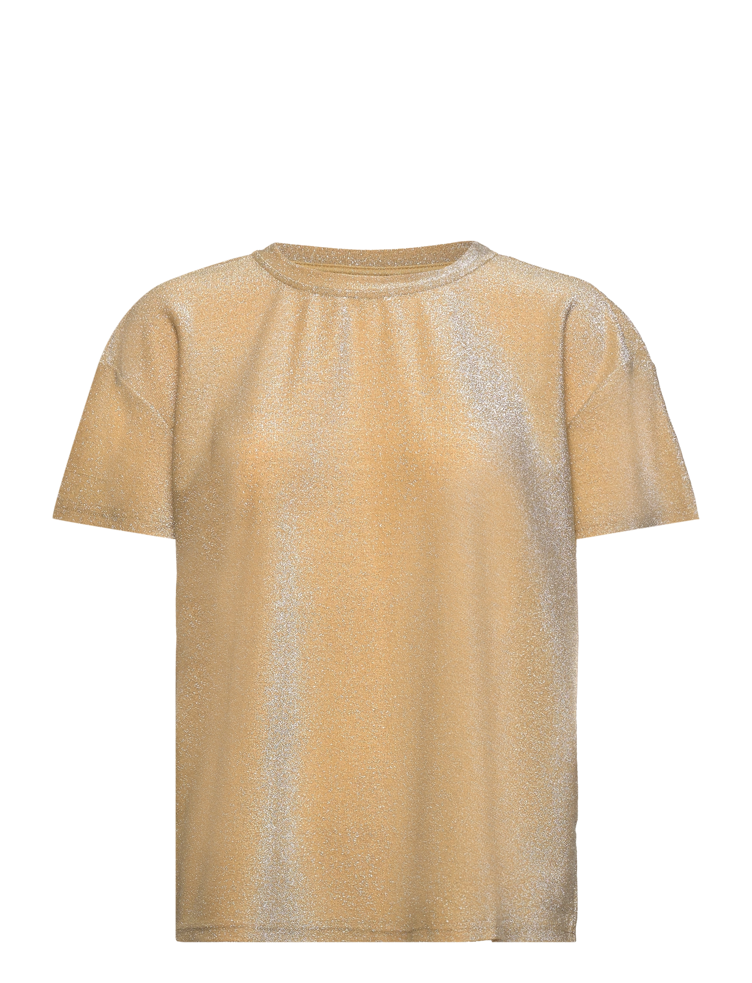 COSTER COPENHAGEN Shimmer Tee In Lurex Jersey Gold - XS - Damen