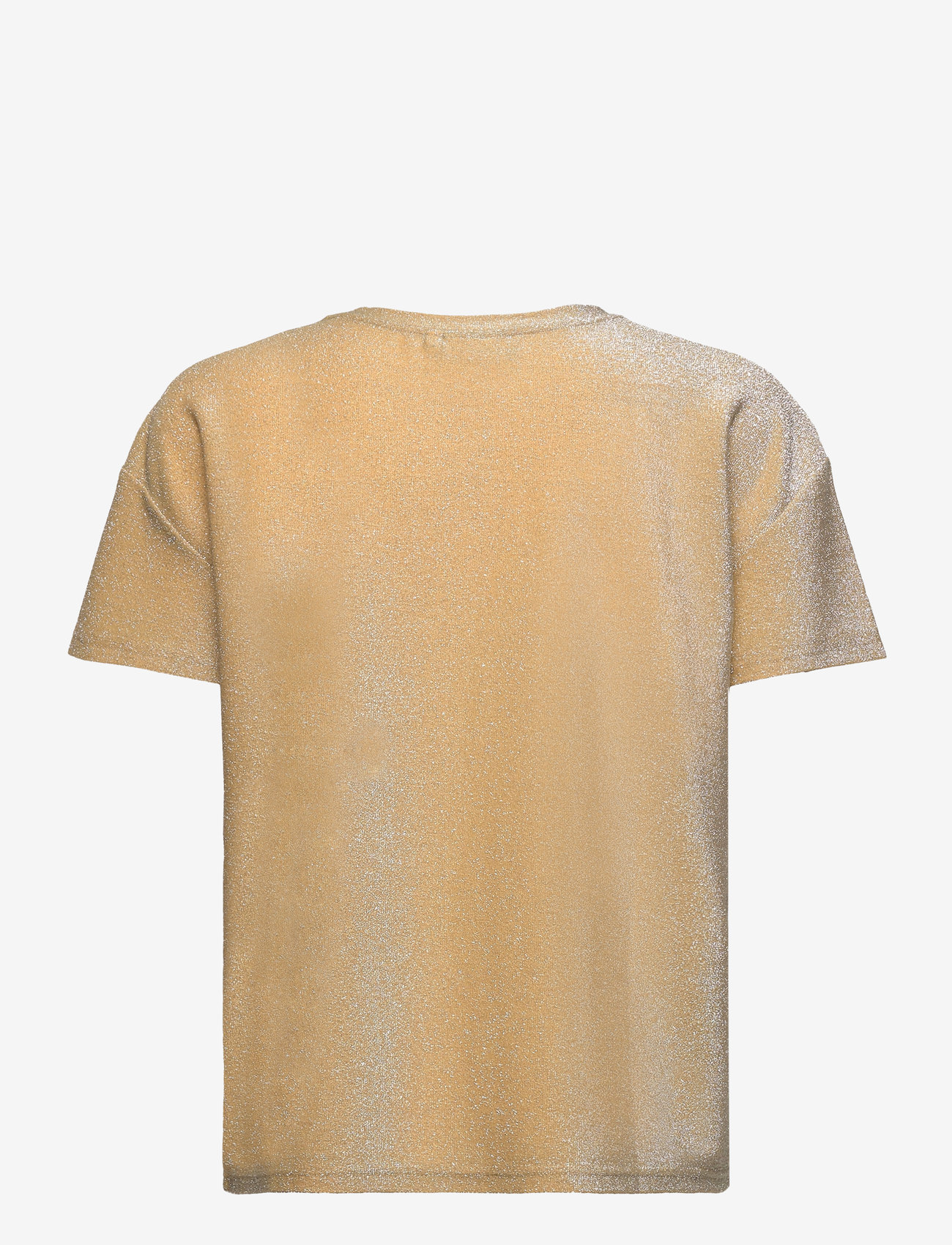 Coster Copenhagen - Shimmer tee in lurex jersey - laveste priser - gold shimmer - 1
