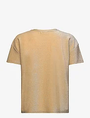 Coster Copenhagen - Shimmer tee in lurex jersey - t-shirts - gold shimmer - 1
