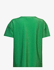 Coster Copenhagen - Shimmer tee in lurex jersey - t-shirts - green shimmer - 1