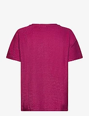 Coster Copenhagen - Shimmer tee in lurex jersey - t-shirts - pink shimmer - 1