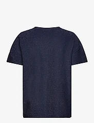 Coster Copenhagen - Shimmer tee in lurex jersey - t-shirts - royal blue shimmer - 1