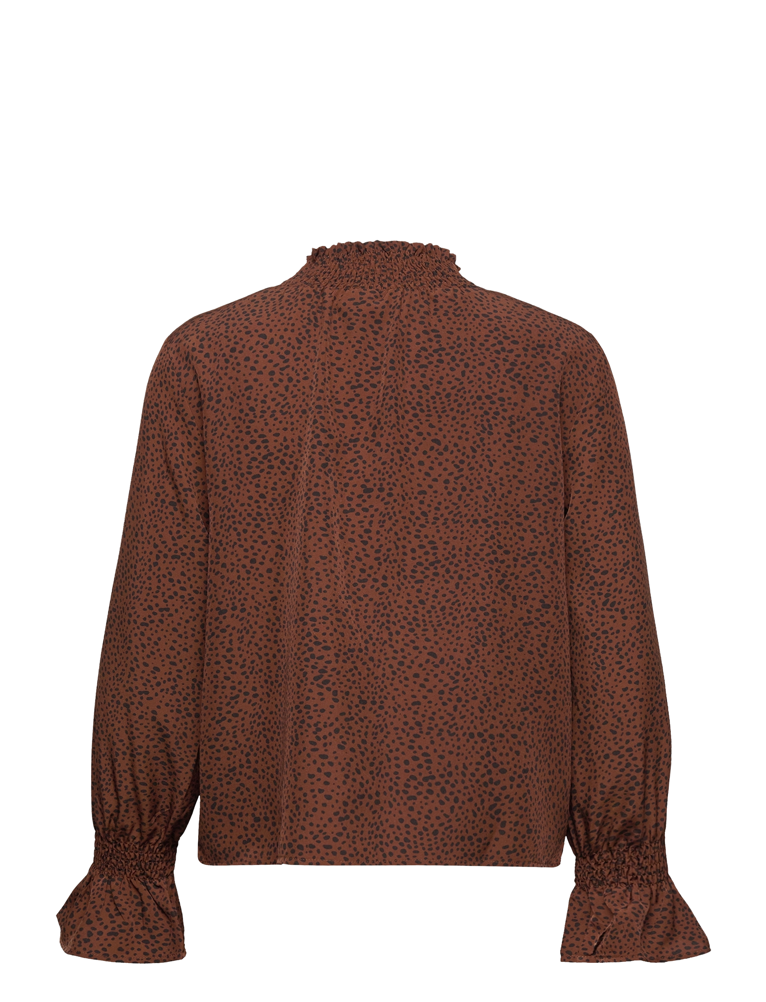 Coster Copenhagen - Smock blouse - langærmede bluser - dark leo print - 1