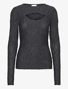 Long sleeve t-shirt with structure, Coster Copenhagen