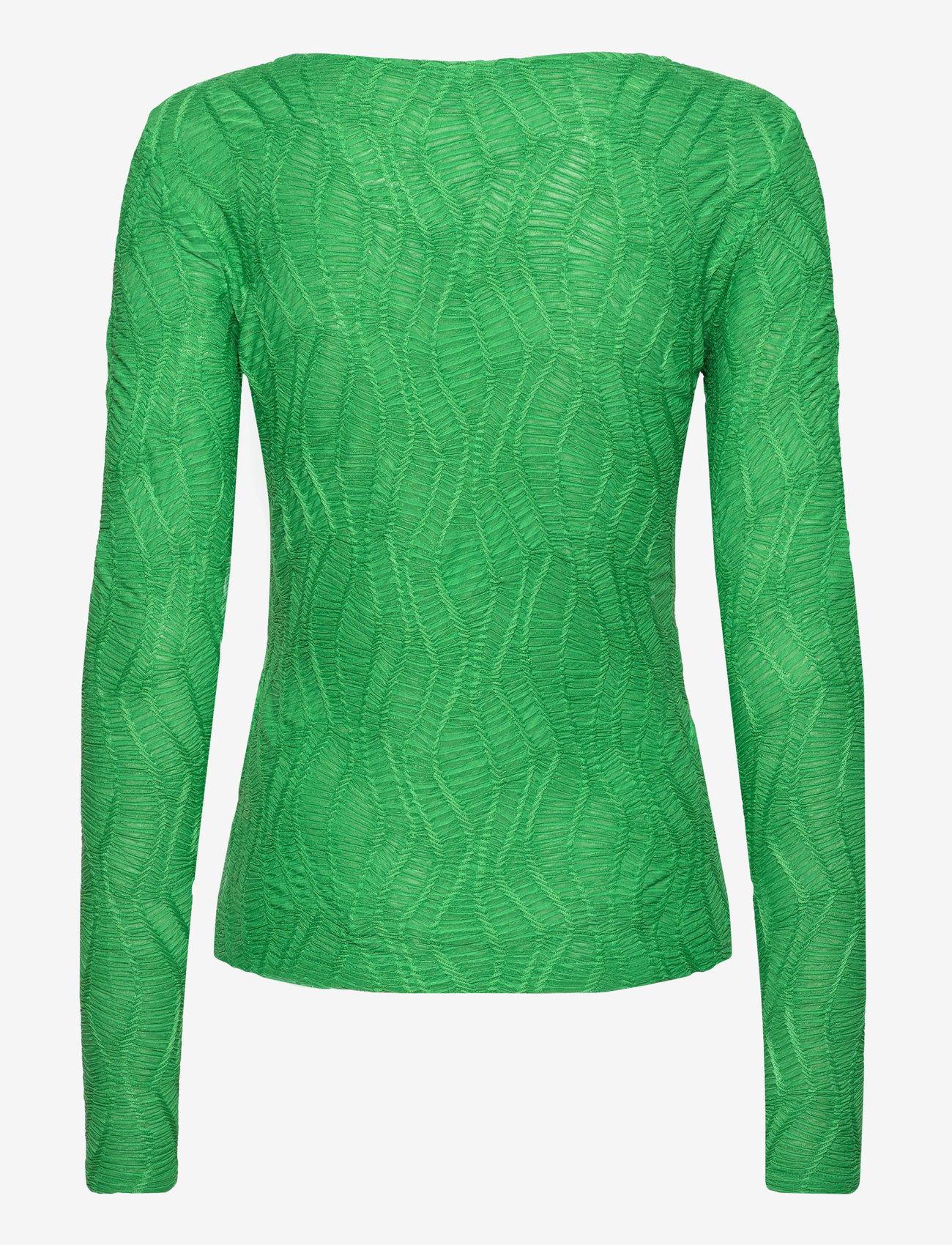 Coster Copenhagen - Long sleeve t-shirt with structure - langærmede toppe - leaf green - 1