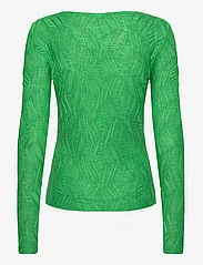 Coster Copenhagen - Long sleeve t-shirt with structure - long-sleeved tops - leaf green - 1