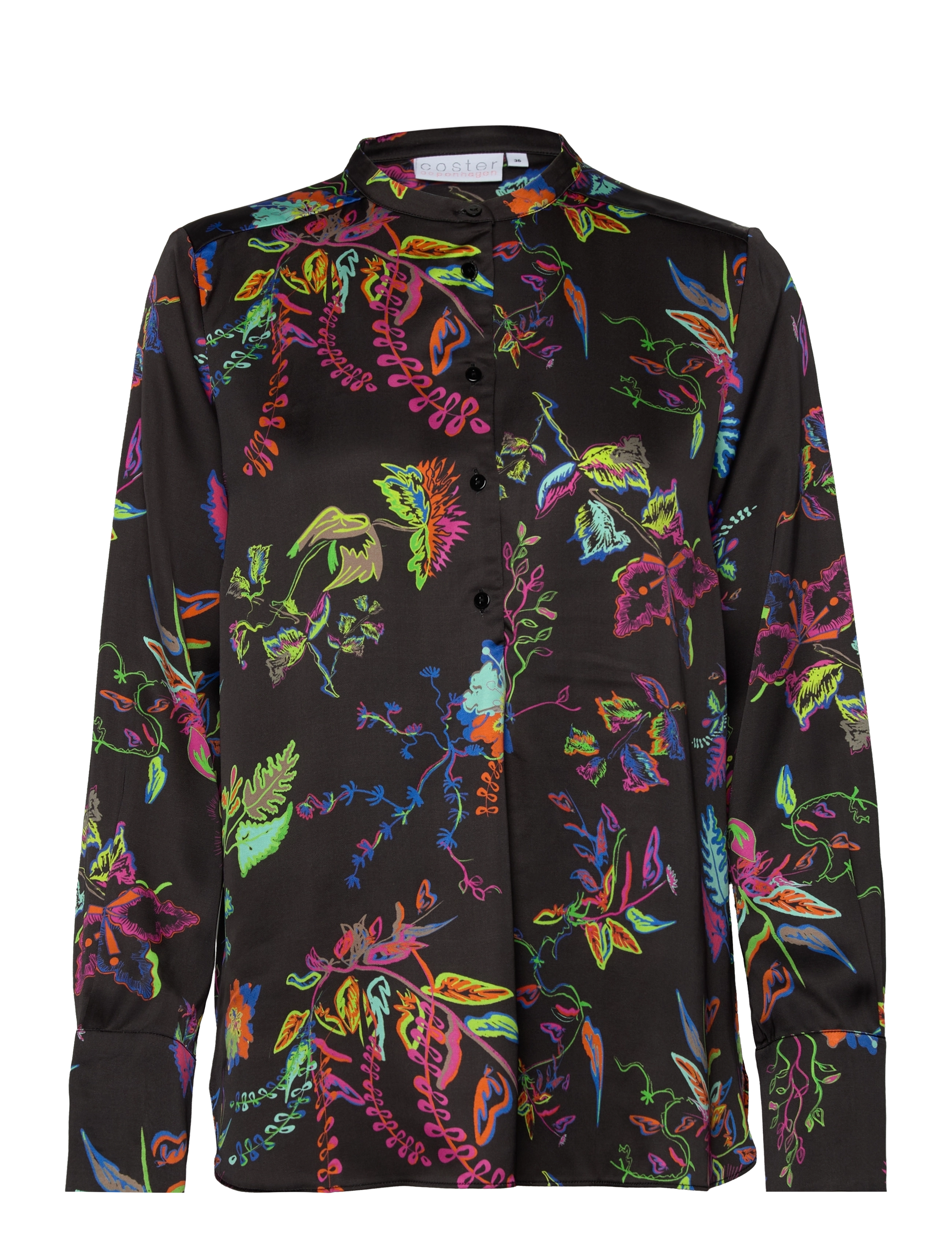 COSTER COPENHAGEN Shirt In Glow Print Schwarz - 36 - Damen