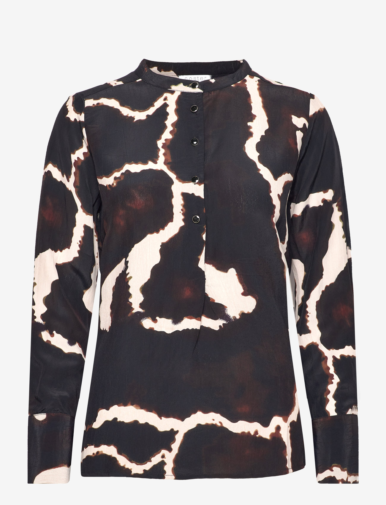 Coster Copenhagen - Shirt in Night clouds print - langærmede skjorter - night clouds print - 0