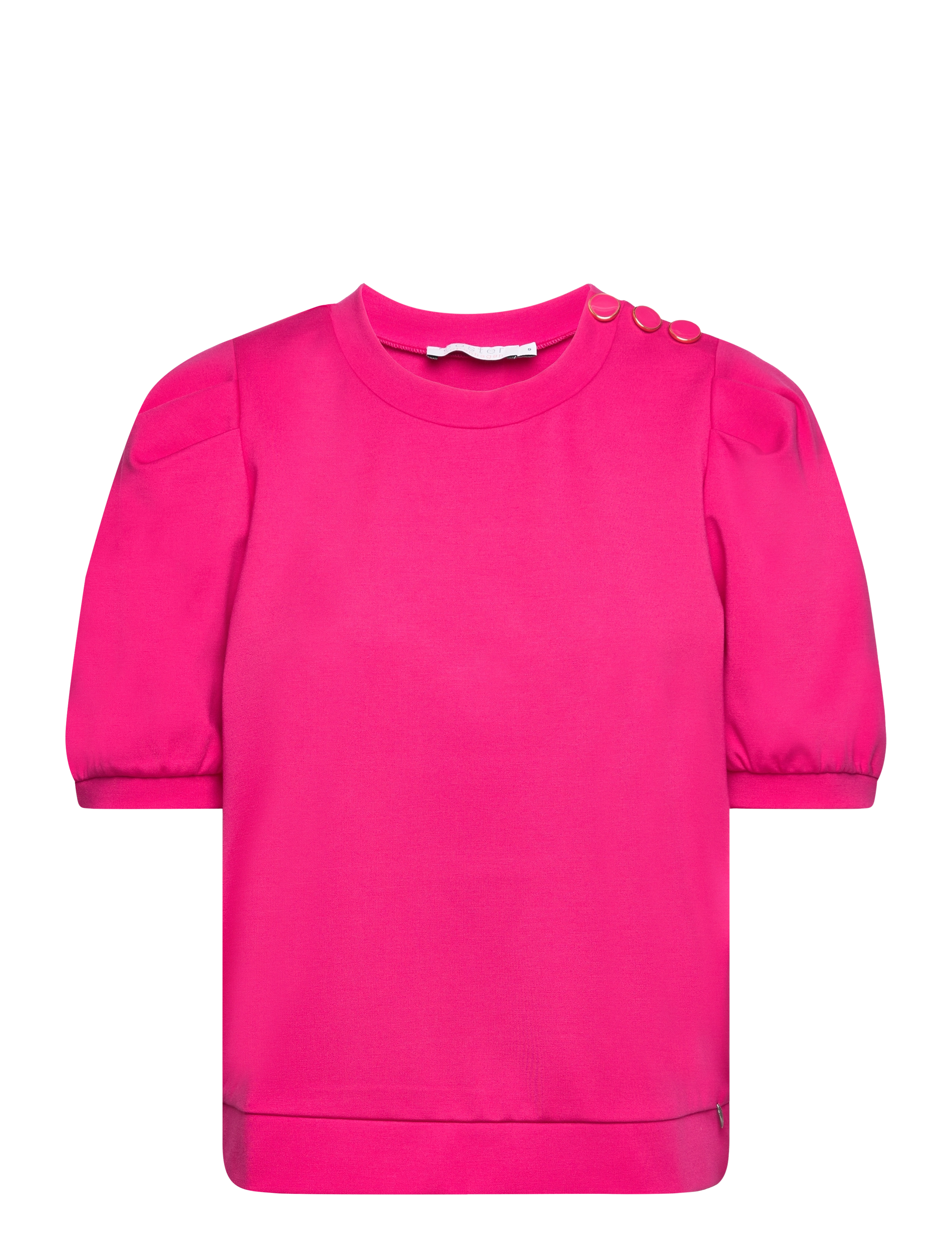 Coster Copenhagen Sweat shirt with pleats - Tøj - BRIGHT SUNRISE / pink/rose