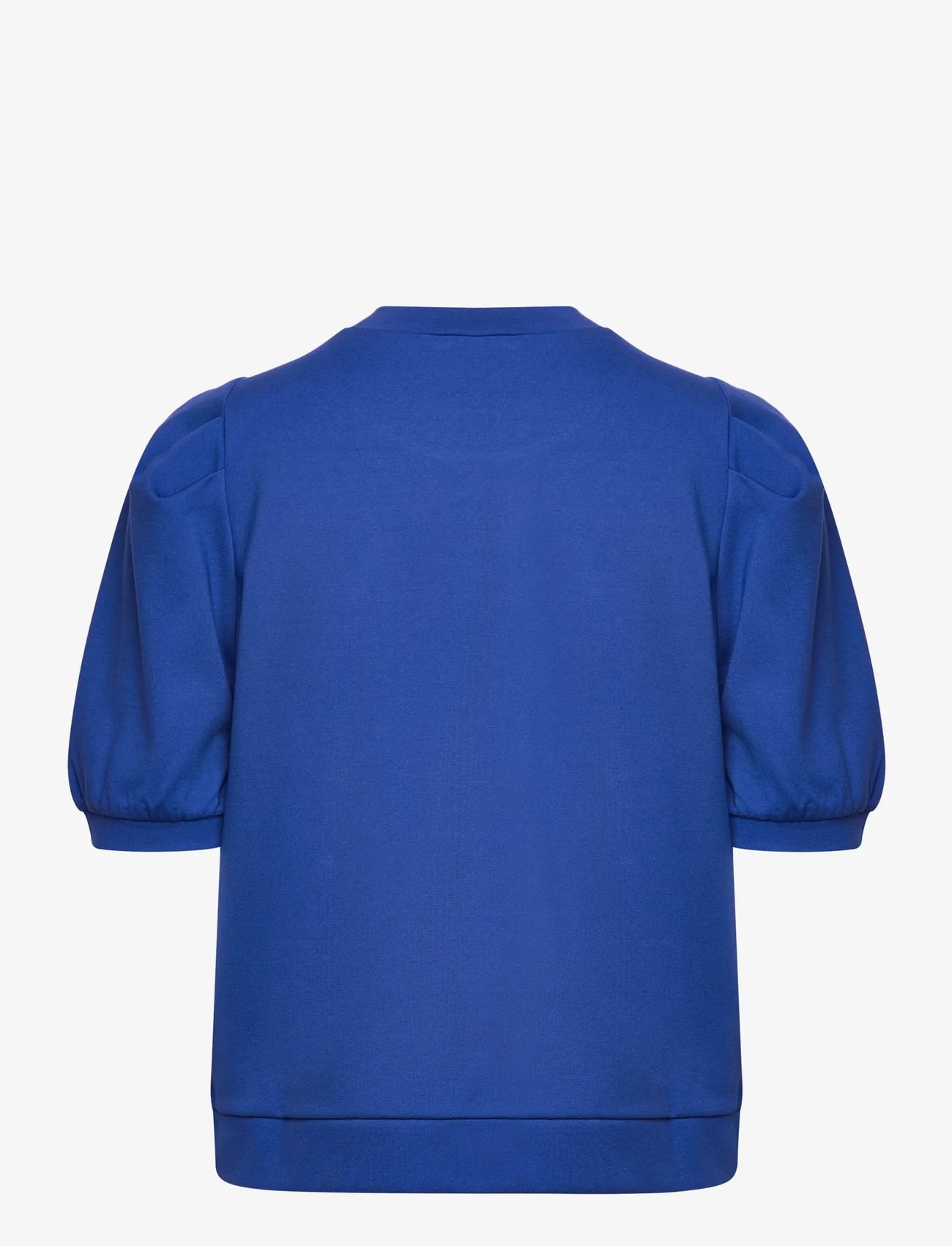 Coster Copenhagen - Sweat shirt with pleats - t-shirts - electric ocean - 1