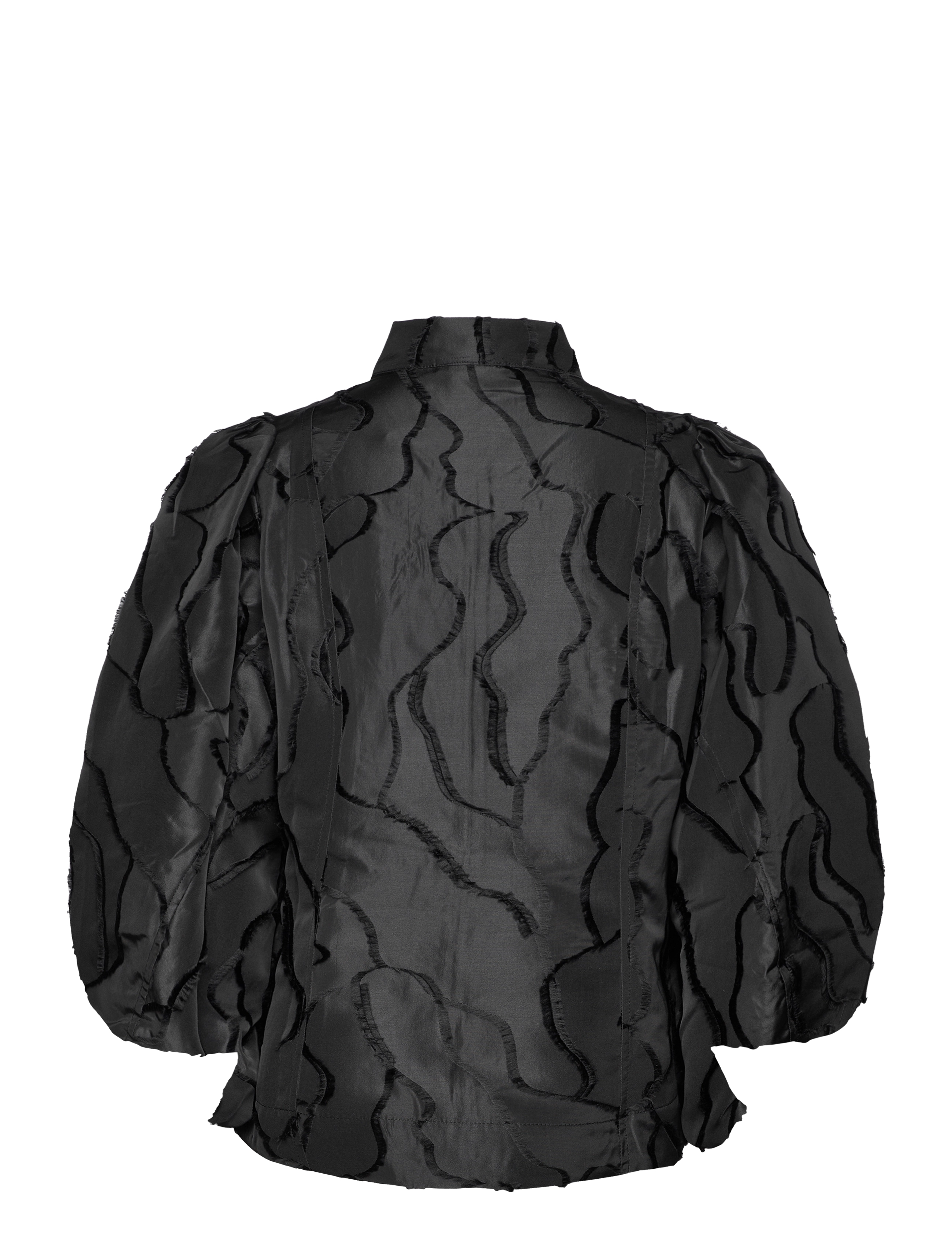 Coster Copenhagen - Top with wide sleeves - kortærmede bluser - black - 1