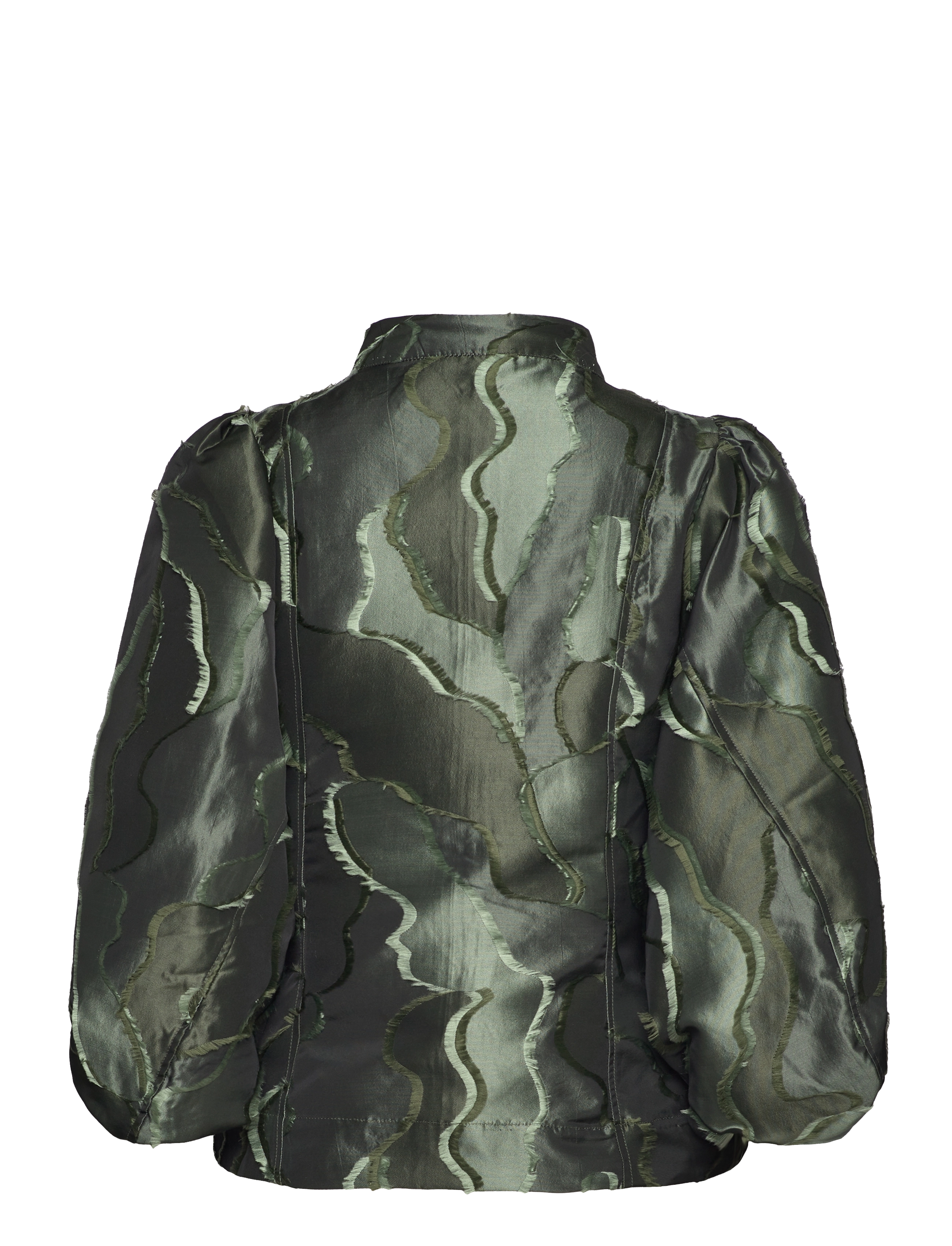 Coster Copenhagen - Top with wide sleeves - kortærmede bluser - forrest green - 1