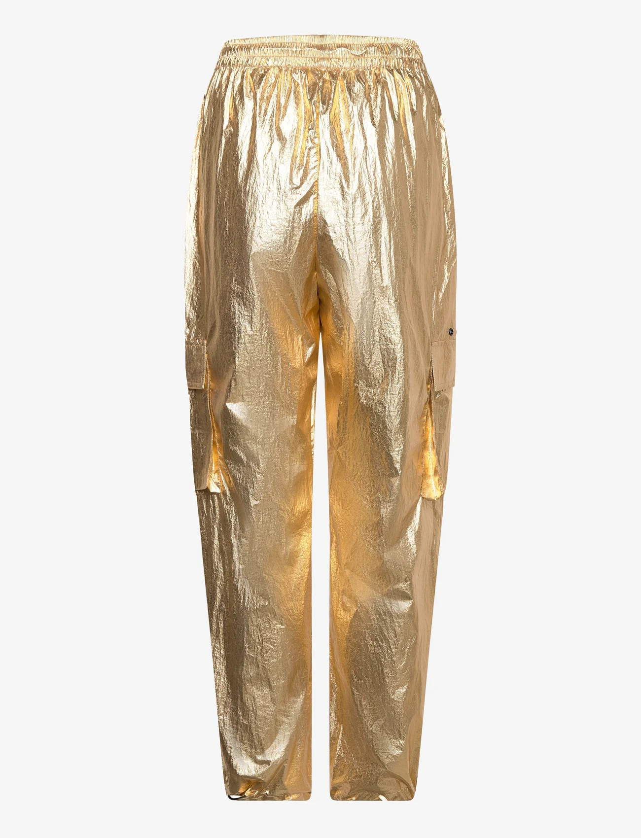 Coster Copenhagen - Metallic cargo pants - Sille fit - cargo kelnės - metallic gold - 1