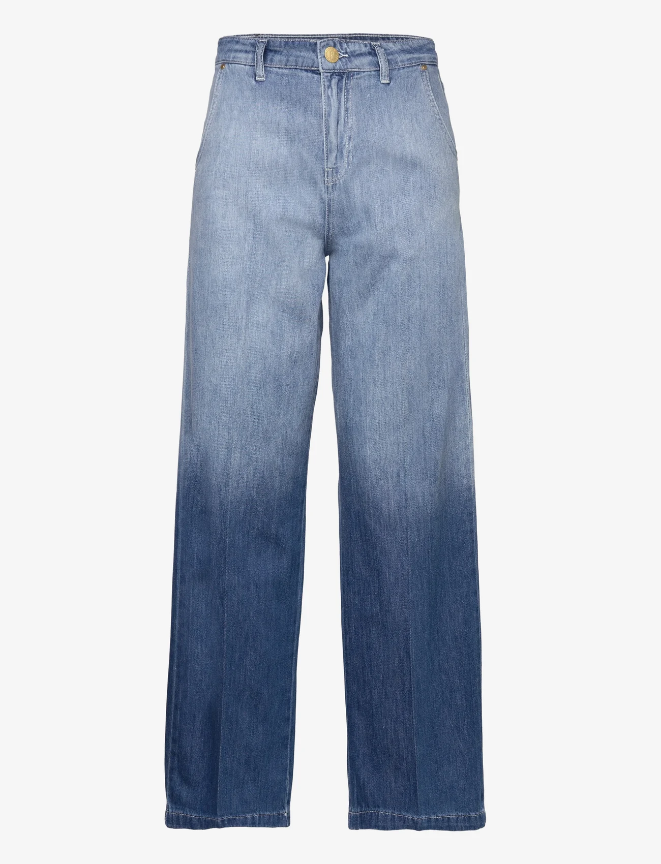 Coster Copenhagen - Jeans with wide legs and press fold - Petra fit - platūs džinsai - denim fade - 0