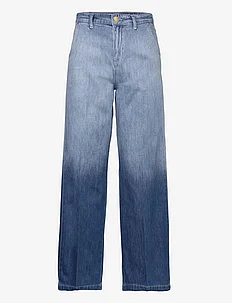 Jeans with wide legs and press fold - Petra fit, Coster Copenhagen