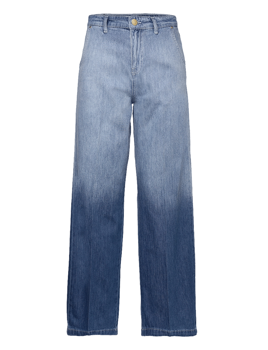 Coster Copenhagen - Jeans with wide legs and press fold - Petra fit - brede jeans - denim fade - 0