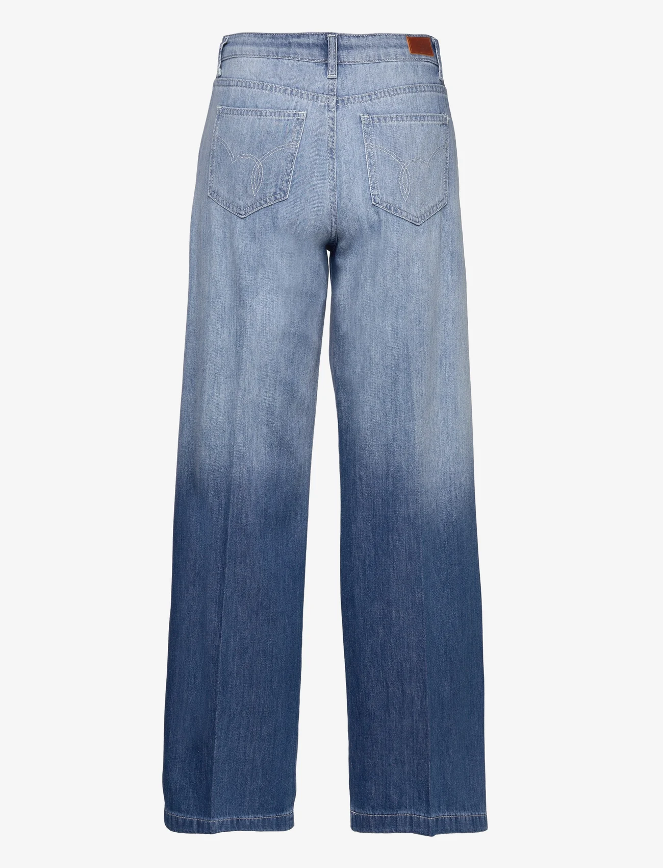 Coster Copenhagen - Jeans with wide legs and press fold - Petra fit - spodnie szerokie - denim fade - 1