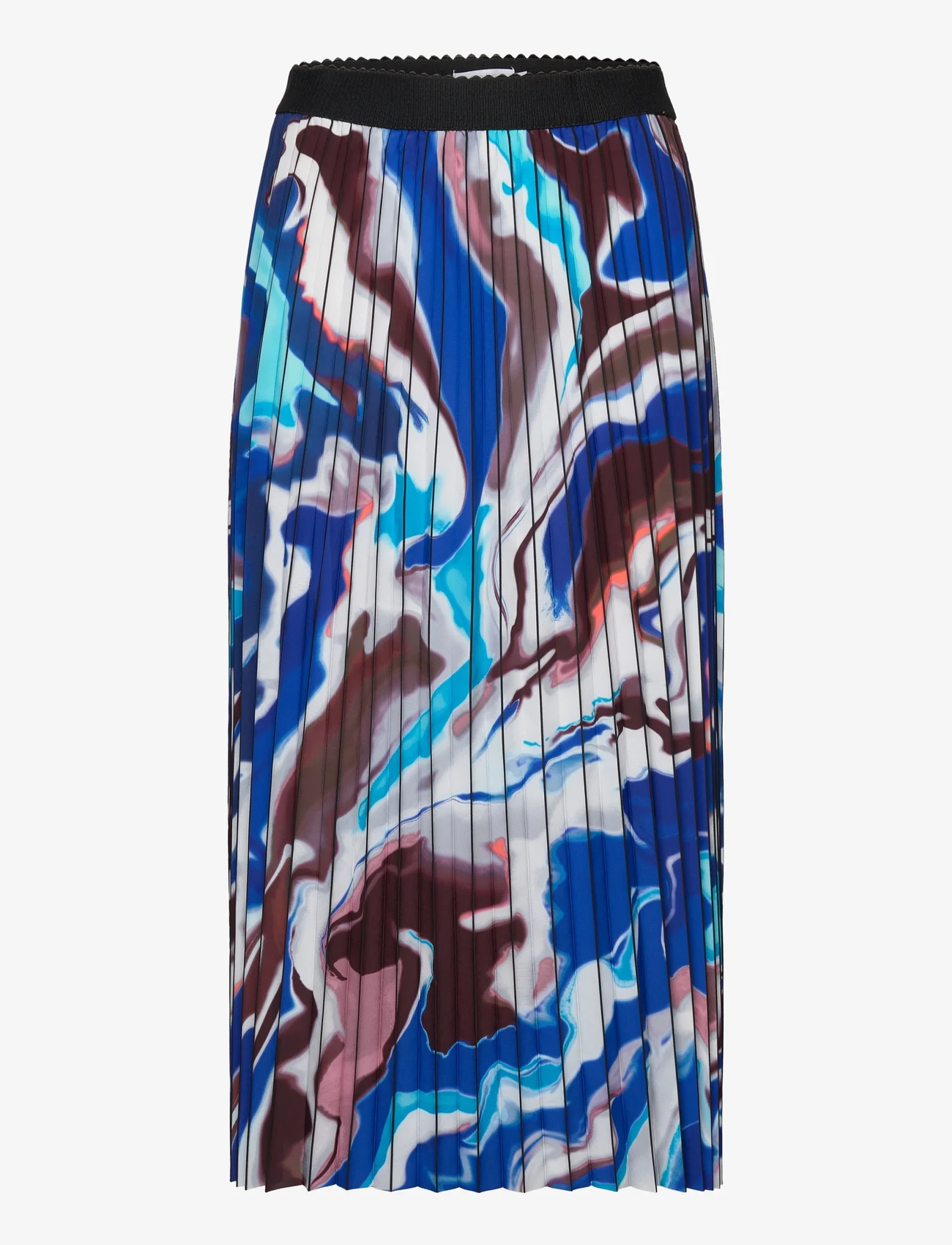 Coster Copenhagen - Plisse skirt with print - pleated skirts - flow print - 0