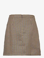 Coster Copenhagen - Short skirt in houndstooth - trumpi sijonai - beige houndstooth - 1