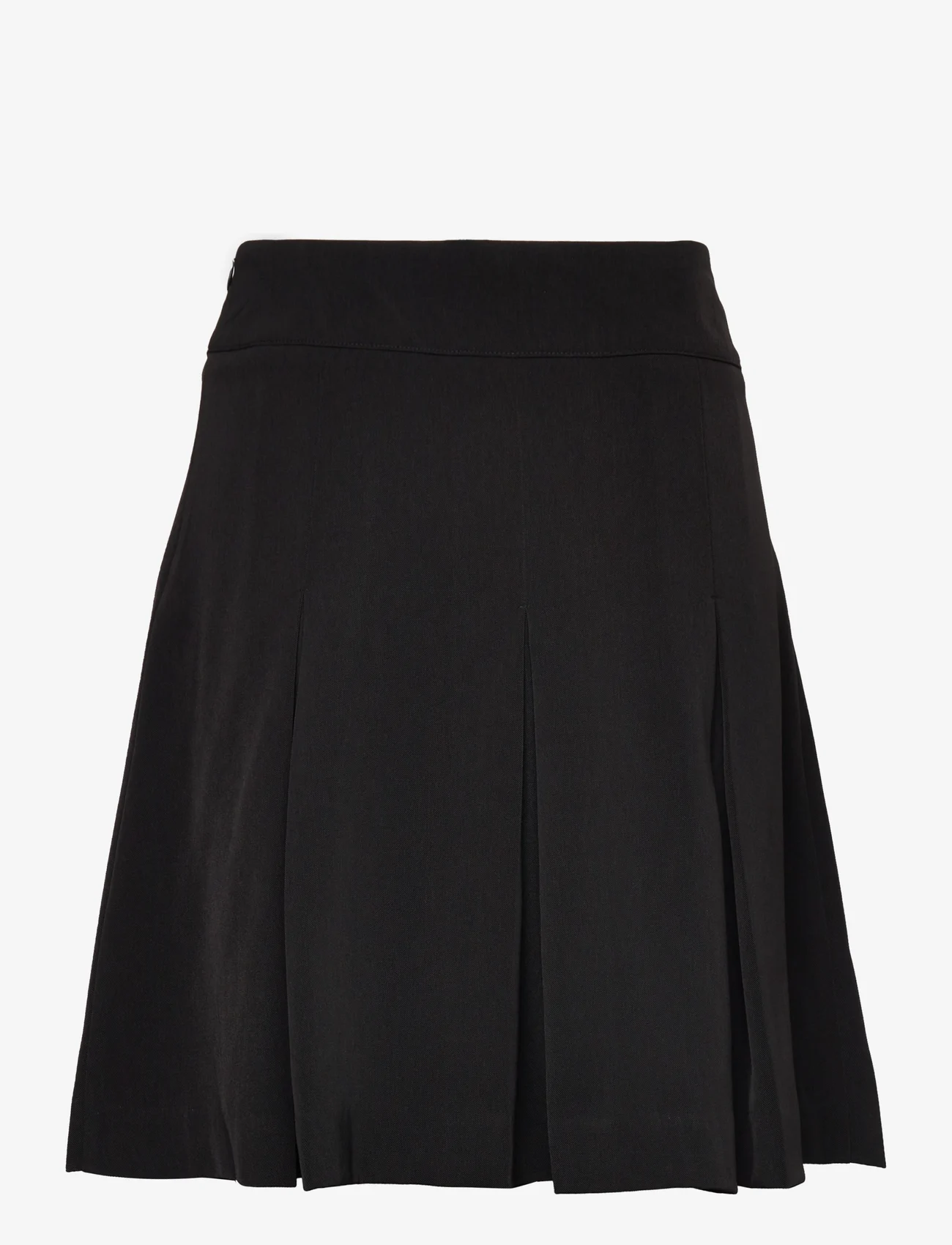 Coster Copenhagen - Pleated mini skirt - kurze röcke - black - 1