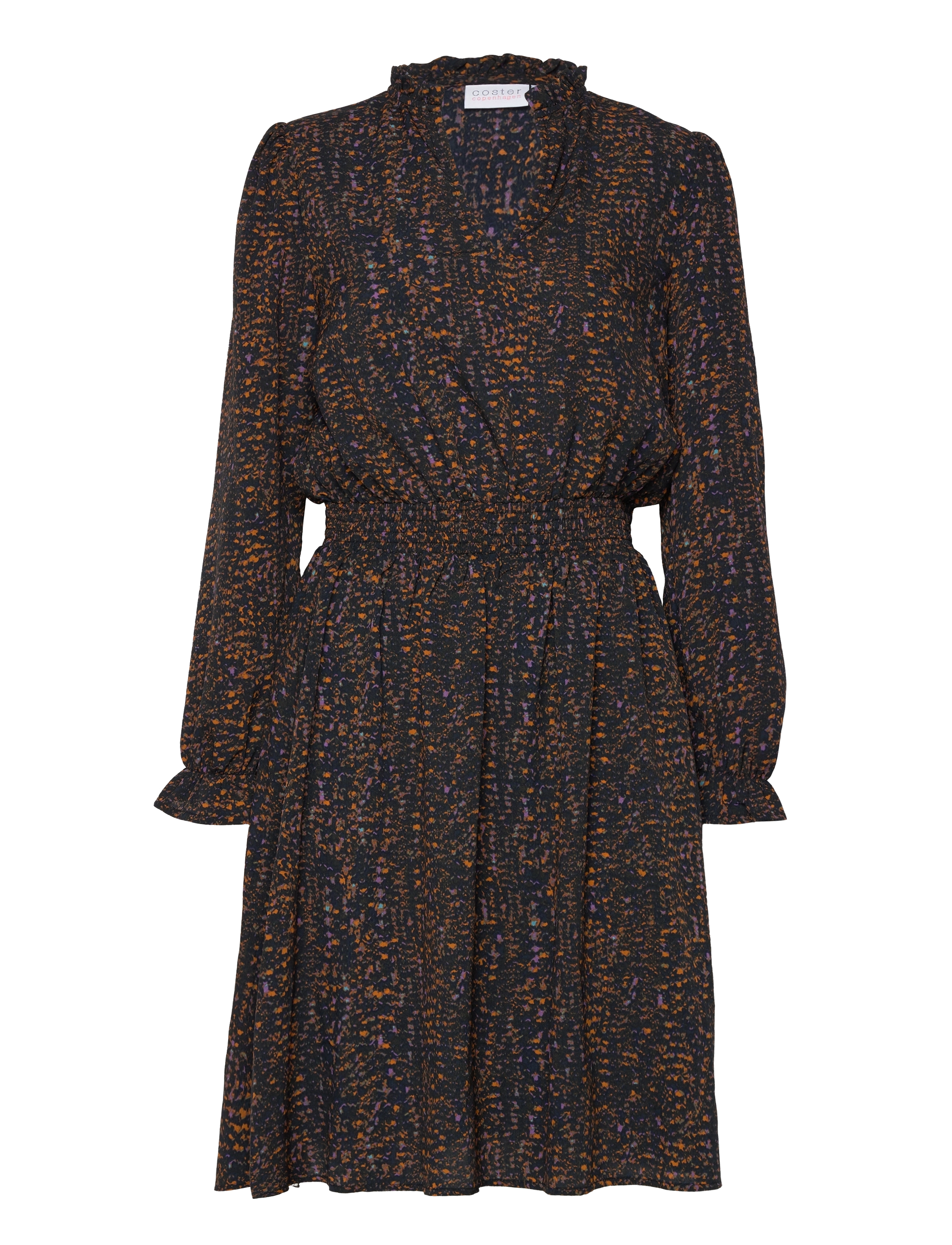 Coster Copenhagen Smock dress - Kjoler - SPLASH PRINT BLACK / black