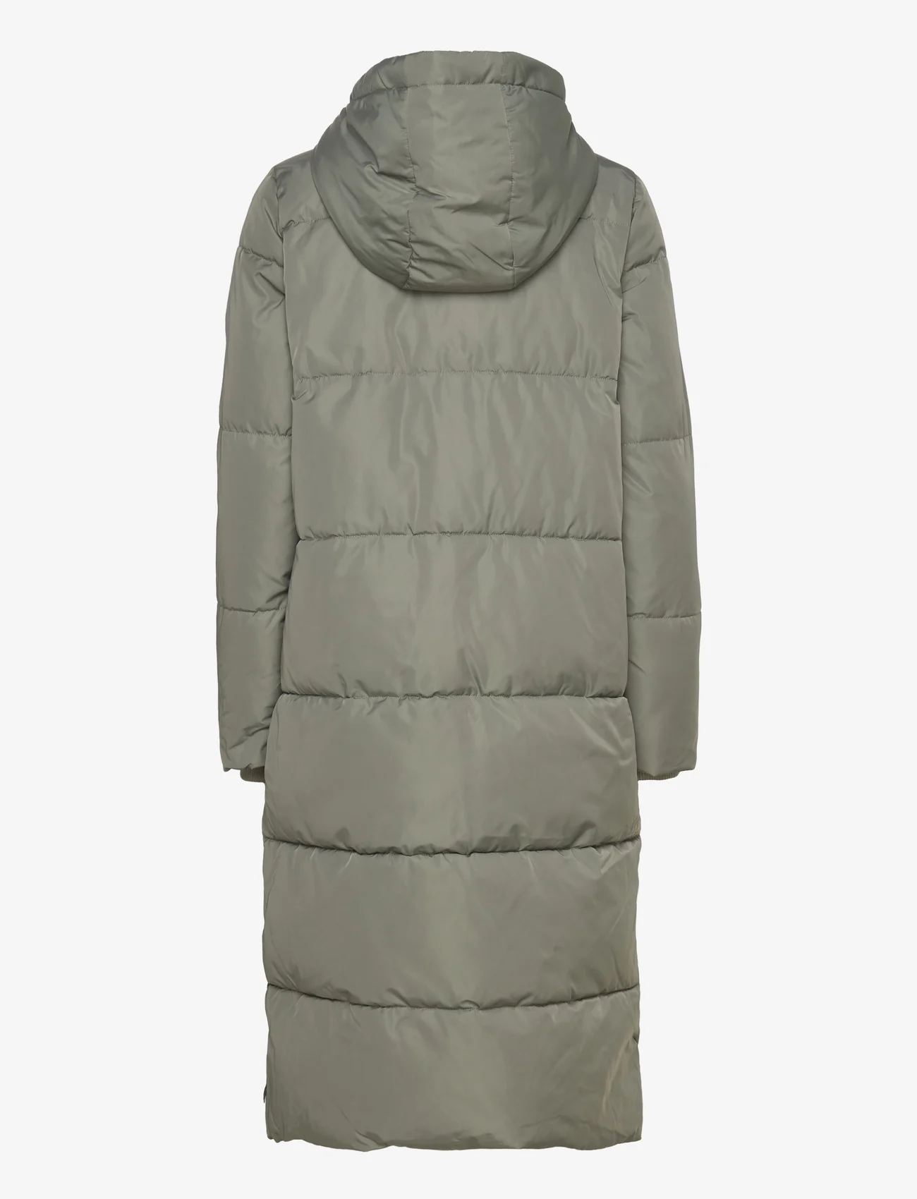 Coster Copenhagen - Long puffer jacket - winter jackets - ash green - 1