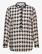 Shirt in houndstooth mix print - HOUNDSTOOTH MIX PRINT
