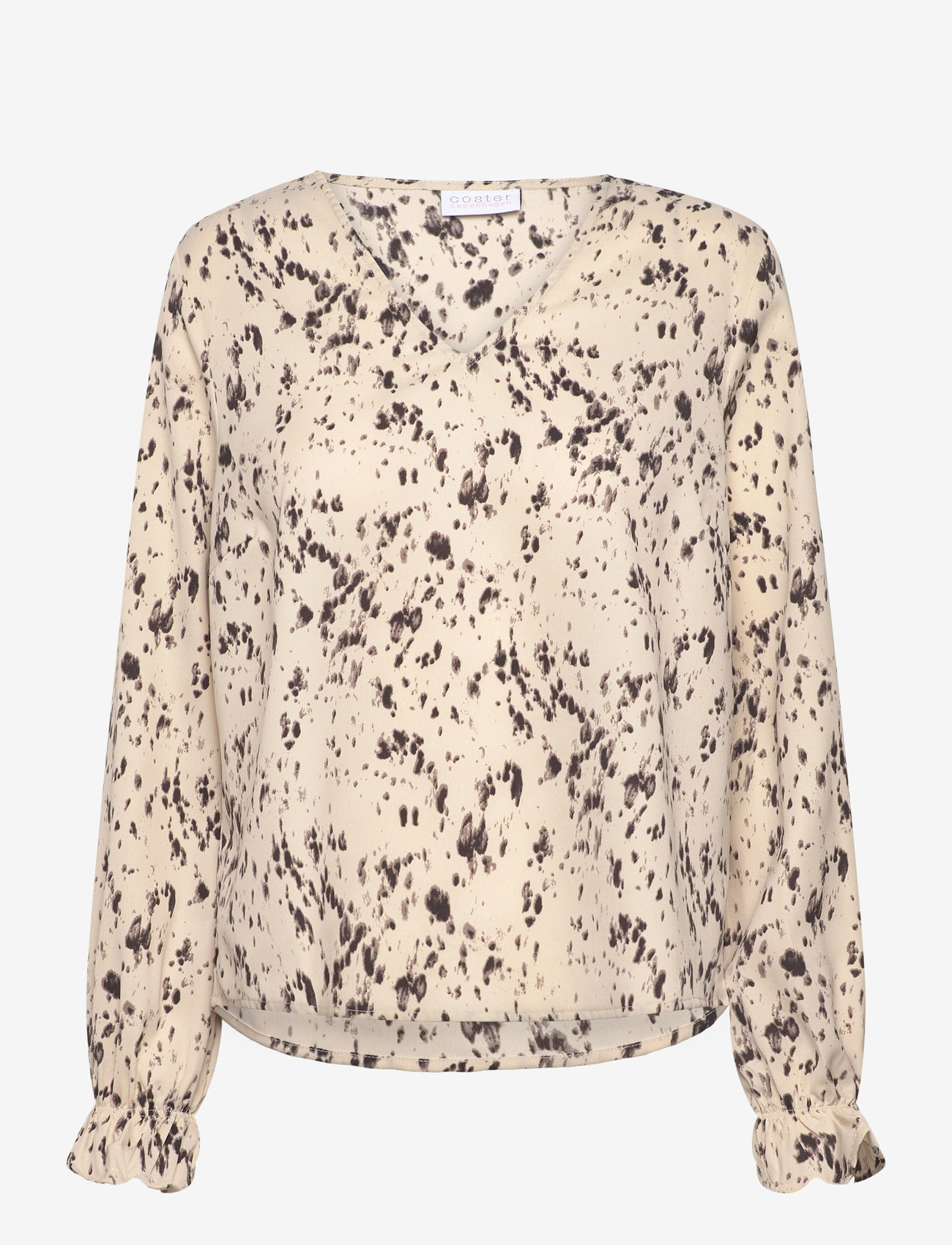 Coster Copenhagen - Blouse in sprinkle print - langärmlige blusen - sprinkle print -903 - 0