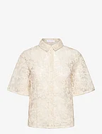 Shirt with lace - CREME