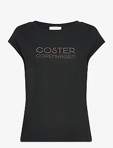 T-shirt with Coster logo in studs -, Coster Copenhagen