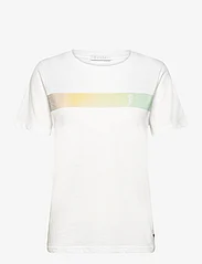 Coster Copenhagen - T-shirt with gradient stripe - Mid - laveste priser - white - 0